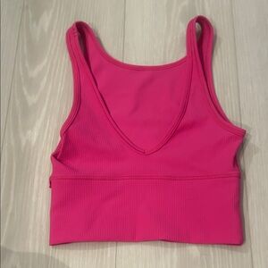 Lululemon Ribbed Pink Tank Top